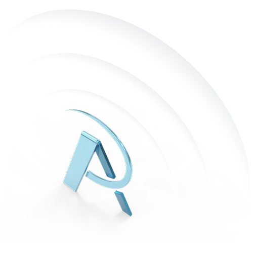 The "A" symbol of Alusic, reproduced in 3D as if it were the antenna of a radio station, marking the opening of the section dedicated to news.