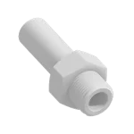 Plastic and aluminum inserts for optimizing connections between fittings.