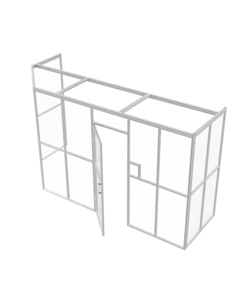 A workbench created using Alusic accessories and aluminum profiles.